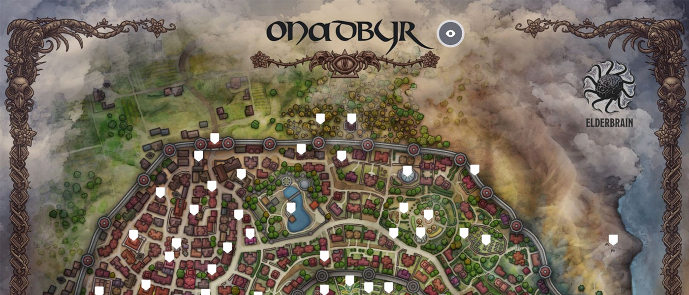 Interactive city map.