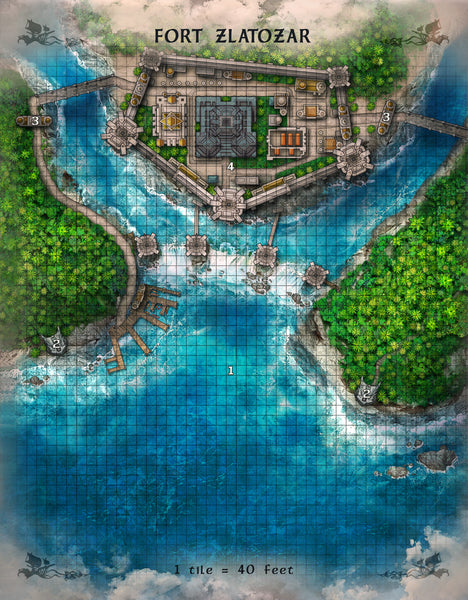 Torrents of the Spellhoarder DnD 5e PDF Map Pack – Elderbrain