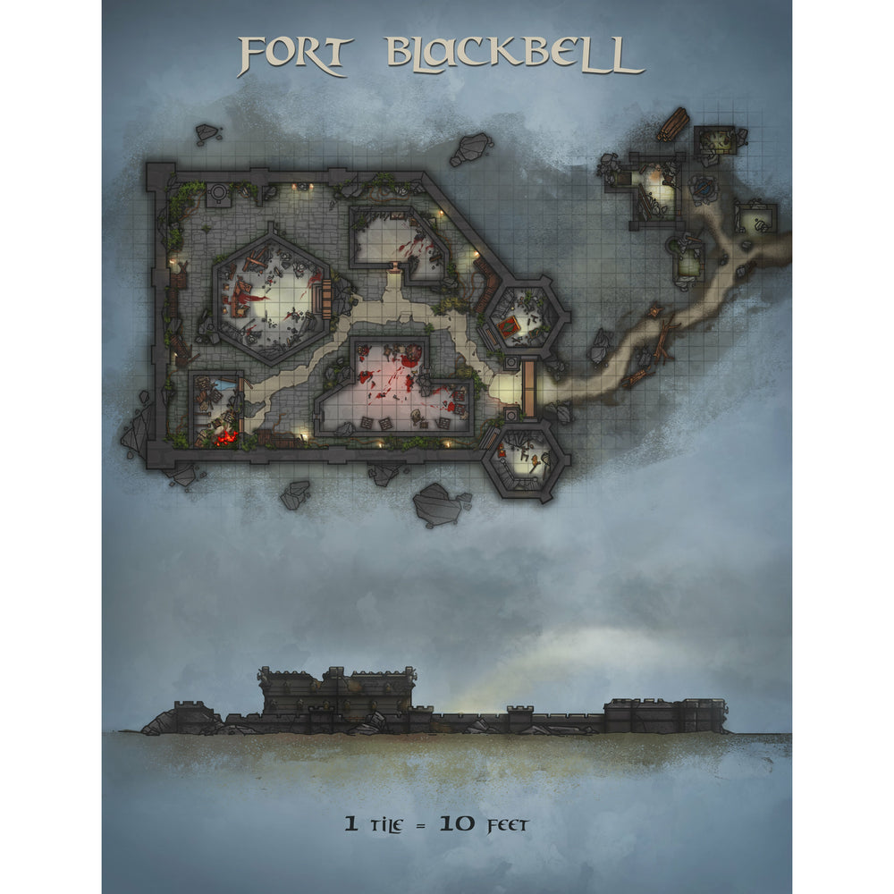 fort dungeon map