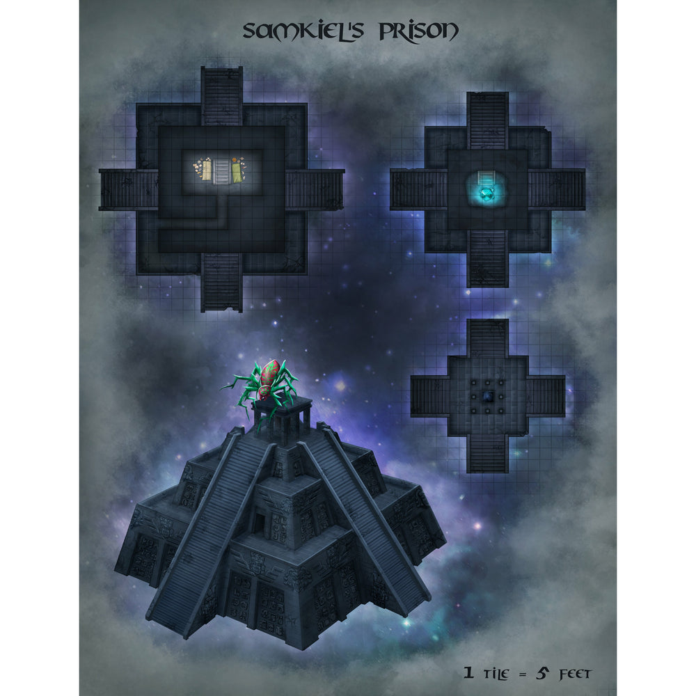 ziggurat dungeon map