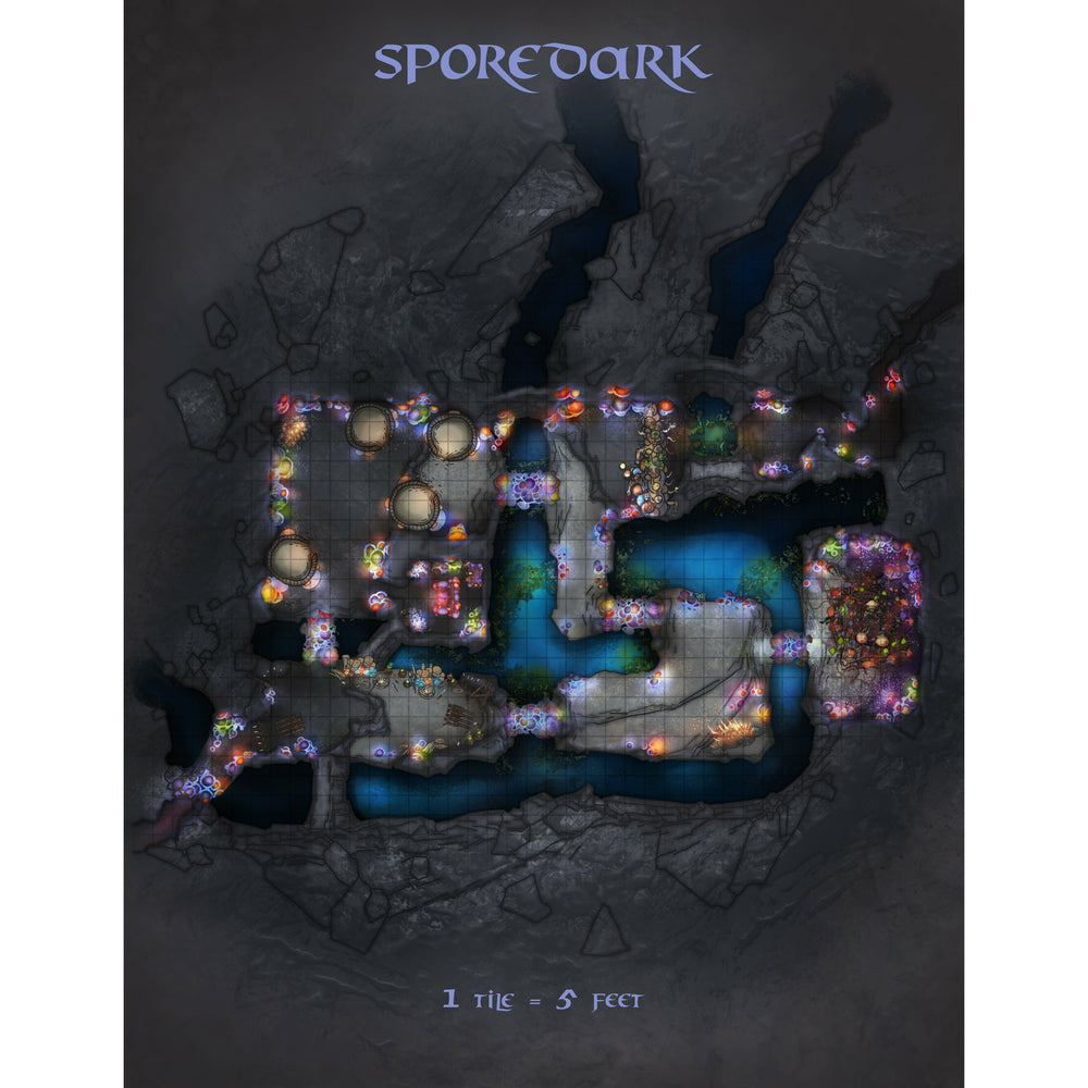 Sporedark Dungeon Map